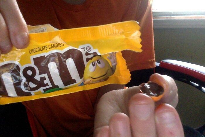 There Was No Peanut In My Peanut M&m, Now I'm Sad.
