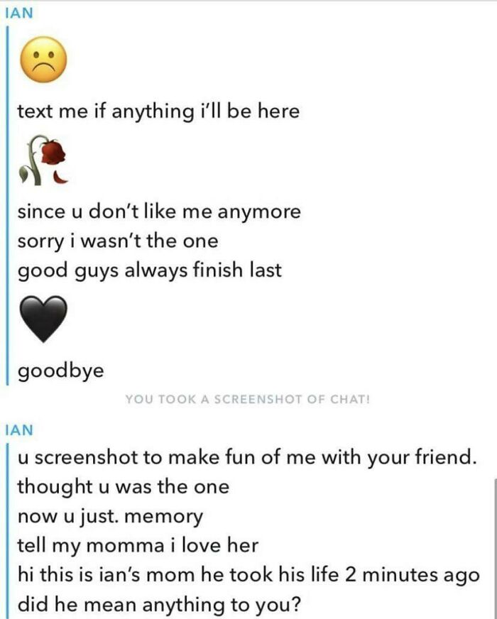 Did Ian Mean Anything To You?