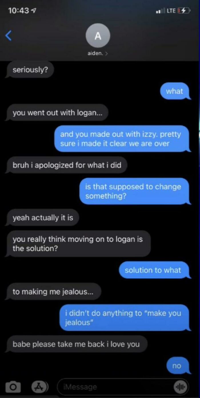 In Times Of Need, Pull Out The Jealous Card