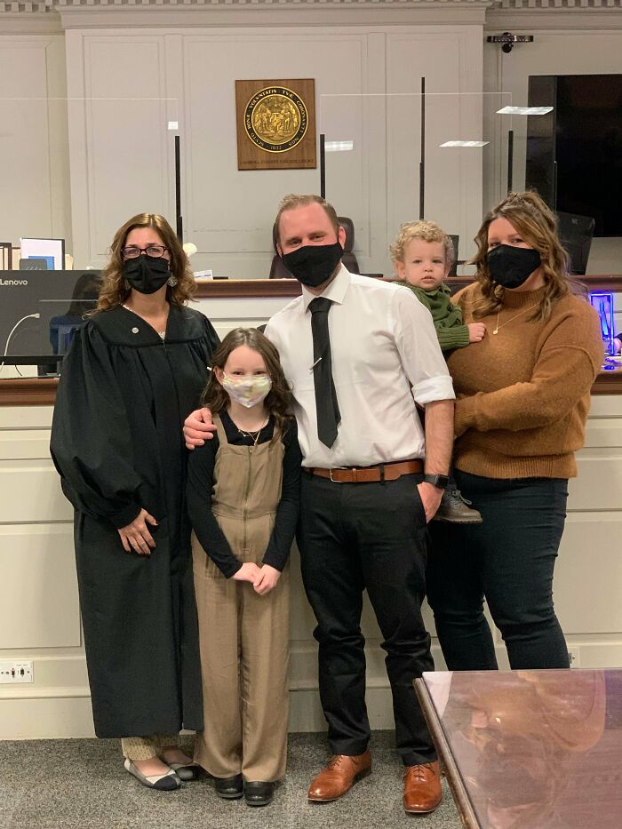 Adopted My Daughter Today. The Judge Even Let Her Bang The Gavel To Commemorate It