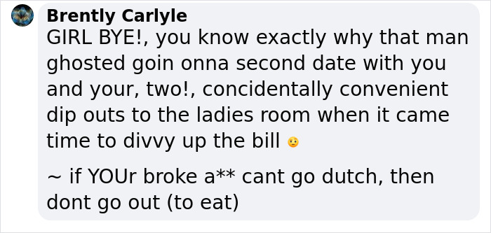 "This Is Why Dating Is Miserable": Guy Accuses Date Of Using Him For His Money After She Goes To The Bathroom And The Check Arrives