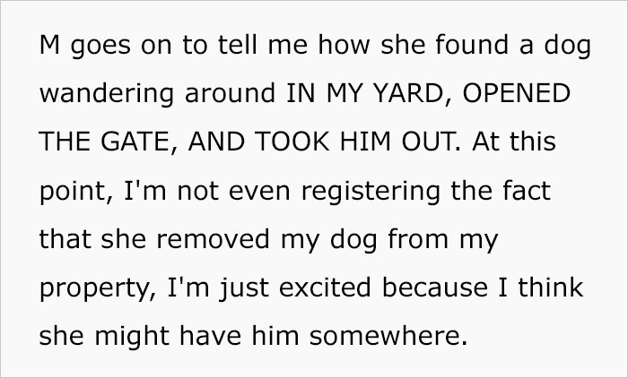 Neighbor Trespasses Into Woman&rsquo;s Yard, Takes Her Dog Thinking It&rsquo;s A Stray, And Gives It Away To Friend, Then Gets Upset After Neighbor Comes To Take It Back From Them