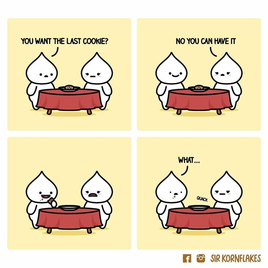 I Illustrate Relatable Relationship Moments Through My Dumpling Comics (50 Pics)