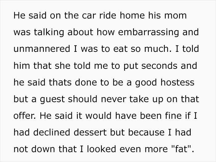 "Am I The Jerk For Eating At My Boyfriend's Family's Christmas Dinner?"