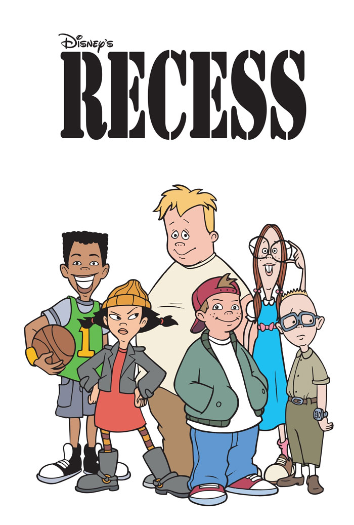 Characters from the '90s cartoon "Recess" standing together.