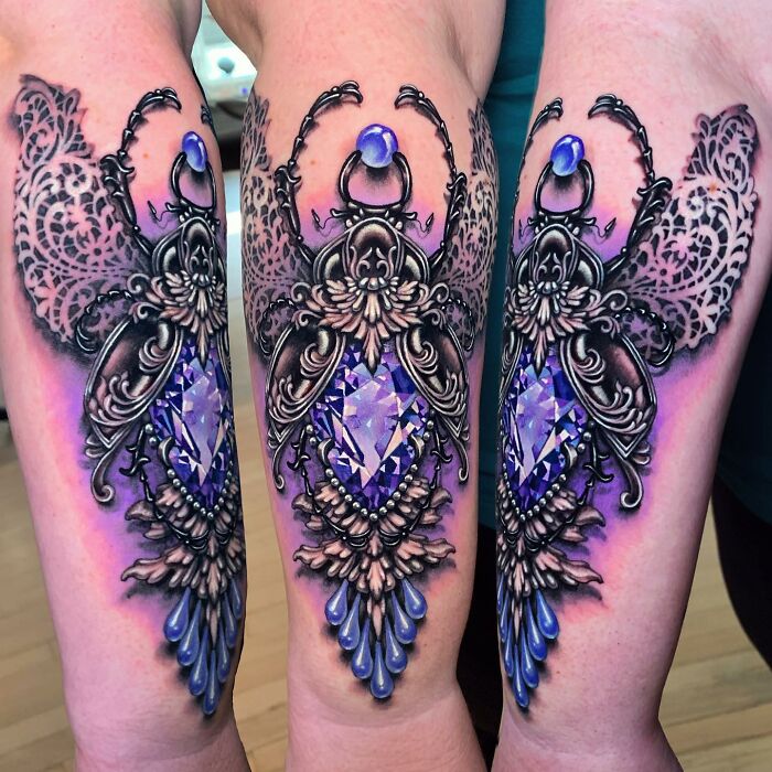 These 30 Masterclass Jewelry Tattoos By Celebrity Ink Artist Ryan Ashley Might Be Better Than The Real Thing