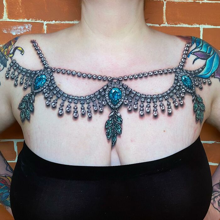 These 30 Masterclass Jewelry Tattoos By Celebrity Ink Artist Ryan Ashley Might Be Better Than The Real Thing