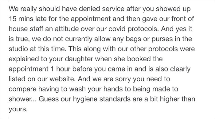 People Are Cracking Up At This Reply By A Piercing Studio Owner In Response To &lsquo;Karen&rsquo; Leaving 1-Star Review