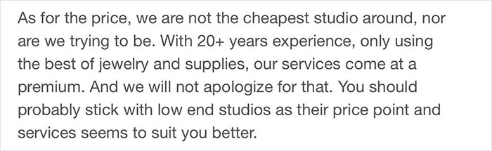 People Are Cracking Up At This Reply By A Piercing Studio Owner In Response To &lsquo;Karen&rsquo; Leaving 1-Star Review