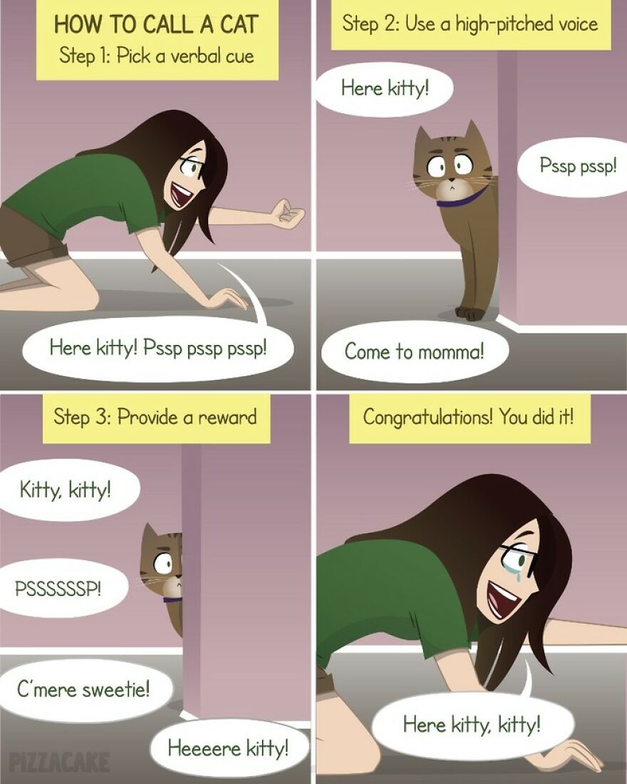 Artist Illustrates In A Fun Way Everyday Life With Her Family And An Adorable Adopted Cat