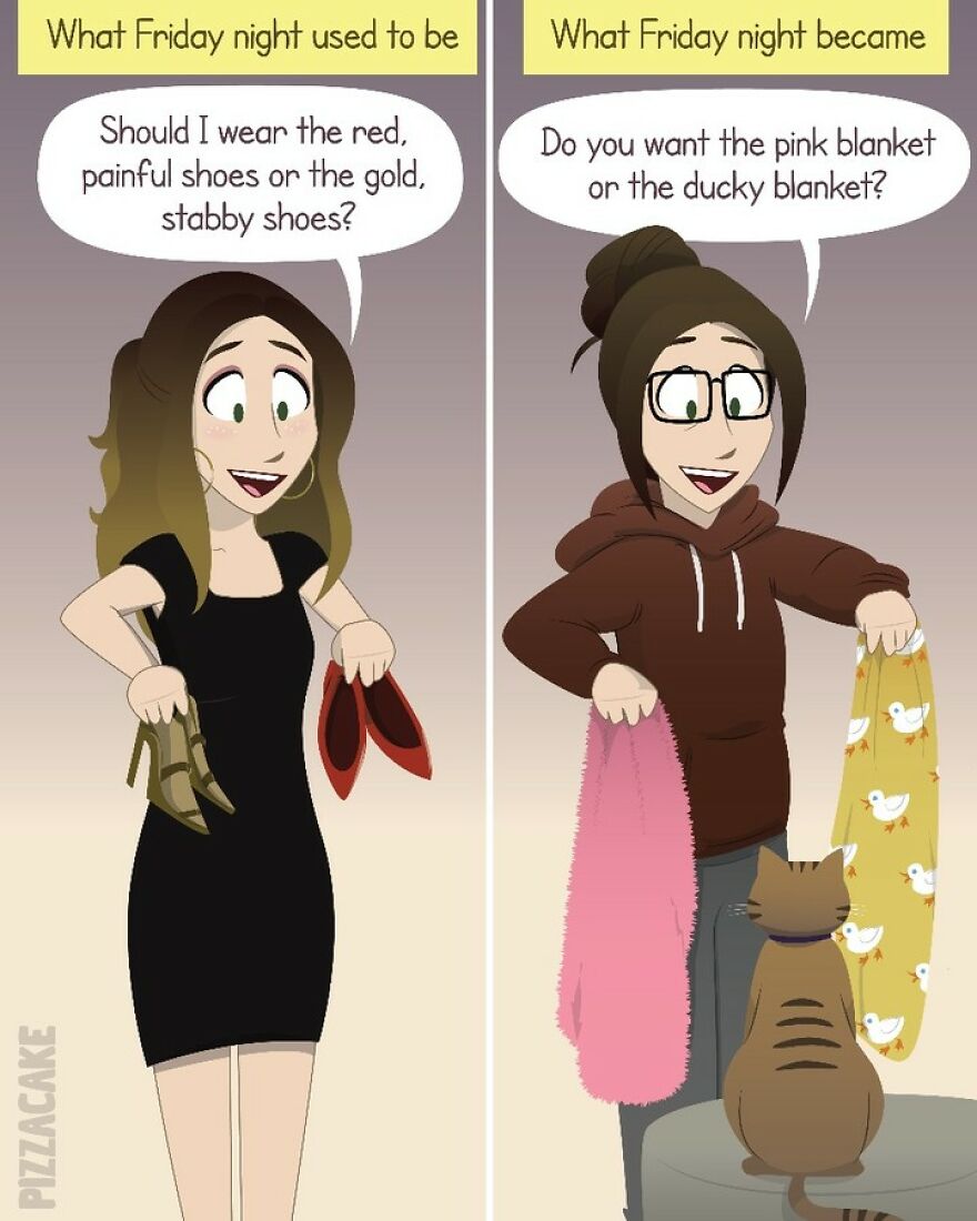 Artist Illustrates In A Fun Way Everyday Life With Her Family And An Adorable Adopted Cat