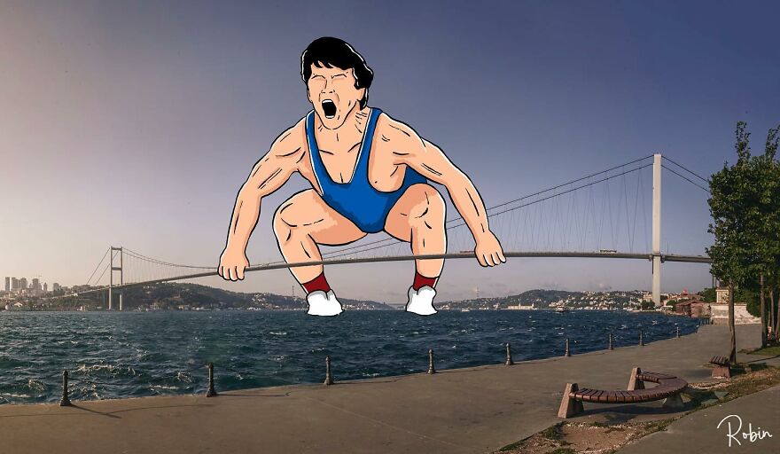 Artist Mixes Digital Illustrations With Real Monuments And The Result Is Incredible