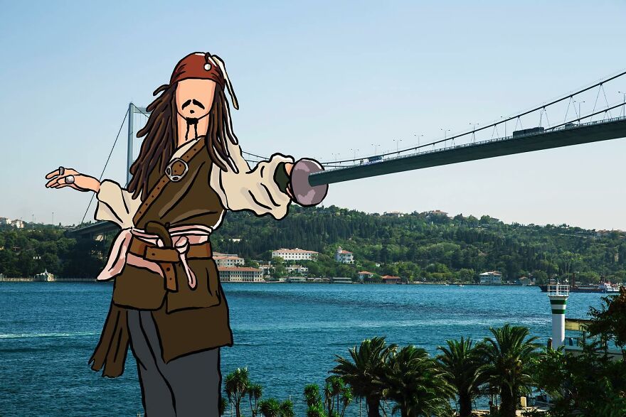 Artist Mixes Digital Illustrations With Real Monuments And The Result Is Incredible