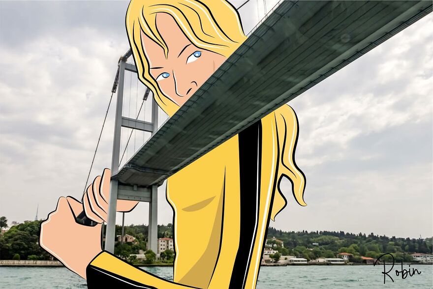 Artist Mixes Digital Illustrations With Real Monuments And The Result Is Incredible