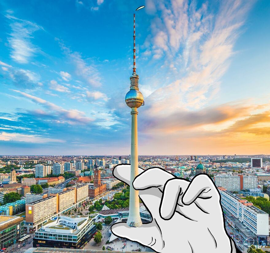 Artist Mixes Digital Illustrations With Real Monuments And The Result Is Incredible