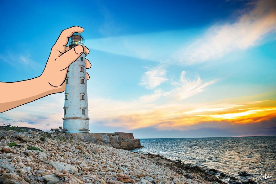 Artist Mixes Digital Illustrations With Real Monuments And The Result Is Incredible