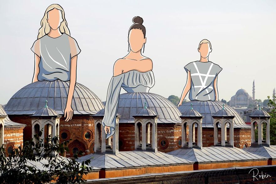 Artist Mixes Digital Illustrations With Real Monuments And The Result Is Incredible