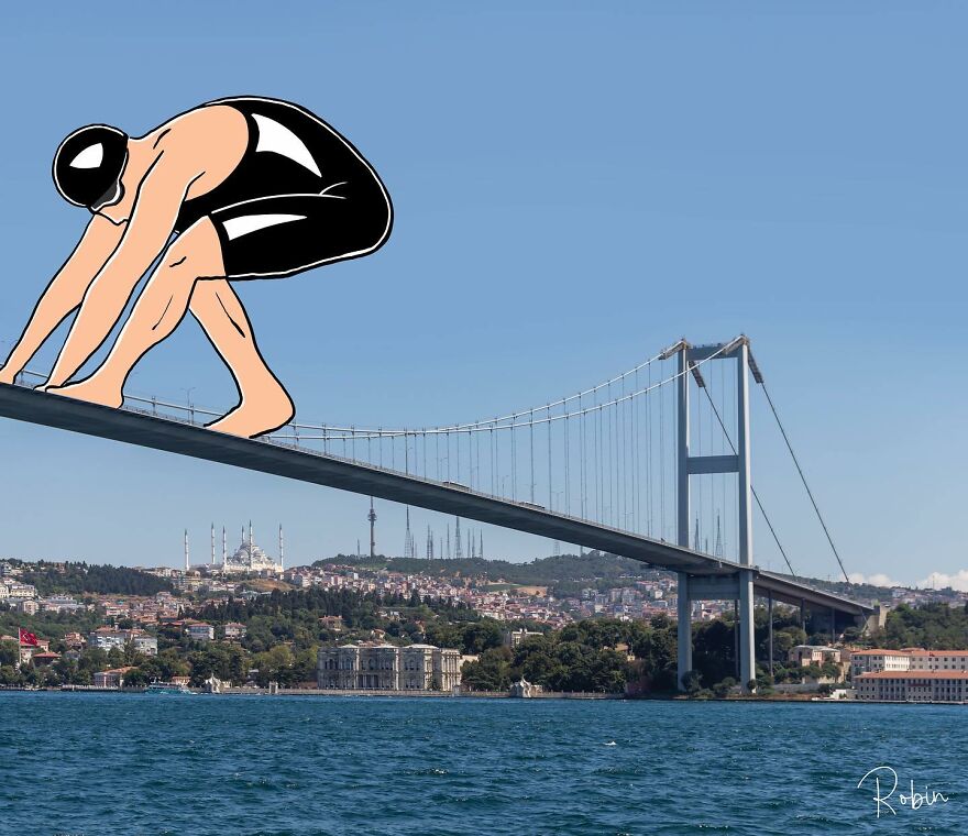 Artist Mixes Digital Illustrations With Real Monuments And The Result Is Incredible