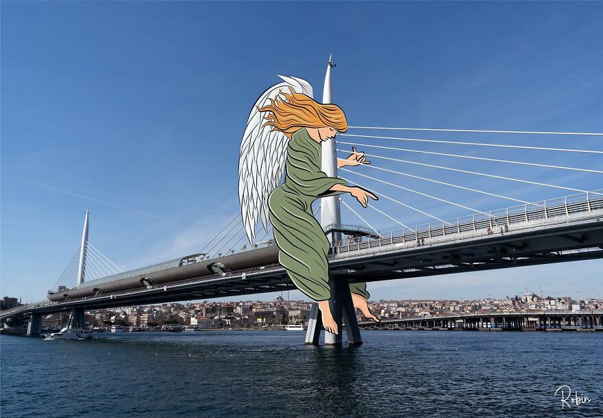 Artist Mixes Digital Illustrations With Real Monuments And The Result Is Incredible