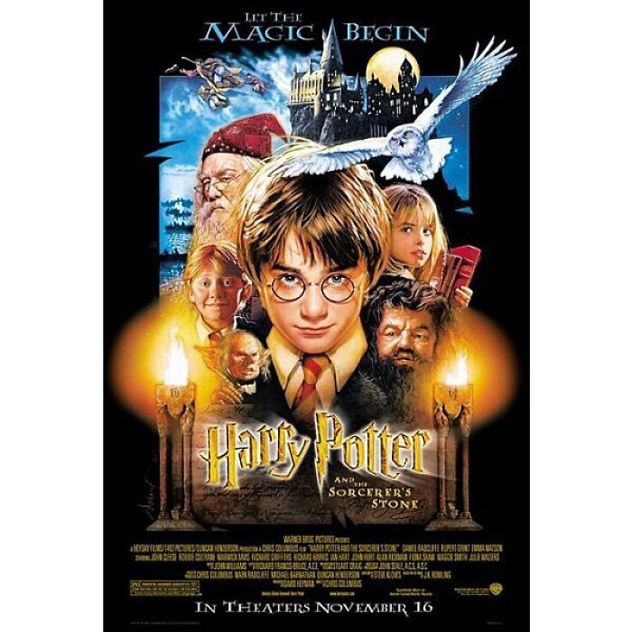 On This Day In 2001, “Harry Potter And The Sorcerer’s Stone” Premieres. This Was The First Movie Of The Best Selling Series Written By J.k. Rowling. The Books And Movies Were Popular Amongst Both Adults And Kids As Fans Were Captivated By Harry And His Friends Adventures In Hogwarts School Of Witchcraft And Wizardry. Rowling’s Who Was A Financially Struggling Single Mother When She Wrote The First Harry Potter Book Became One Of The Wealthiest People In The Entertainment Industry. The Seven Books In The Series Went On To Sell Over 400 Million Copies And Are Translated In 60 Languages.