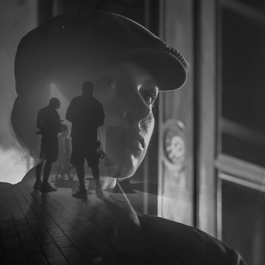 Behind The Scenes, Multi Exposure. Behind The Scenes, Multi Exposure.