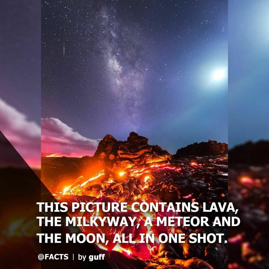 It Was Captured By Photographer 📷 @mikemezphoto At Volcano National Park On The Big Island Of Hawaii. #milkyway #lava #hawaii #facts