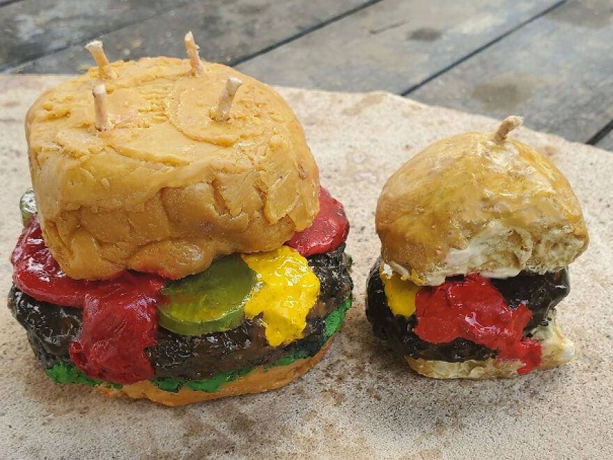 Hamburger And Slider Candles