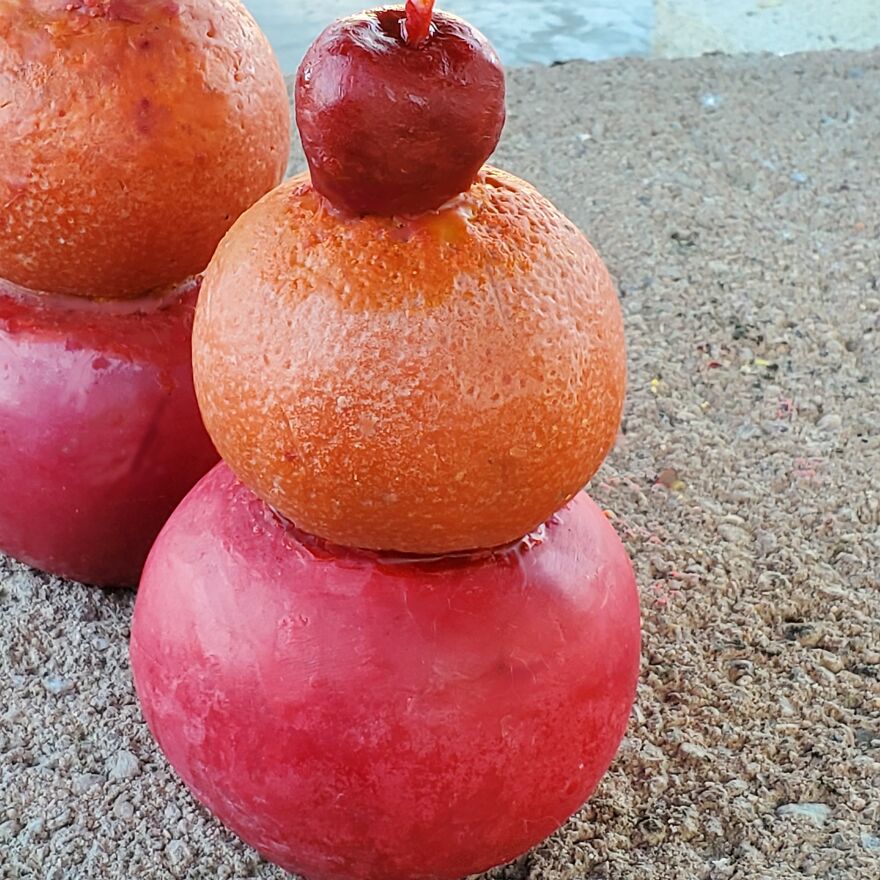 Stack Of Fruit Candle