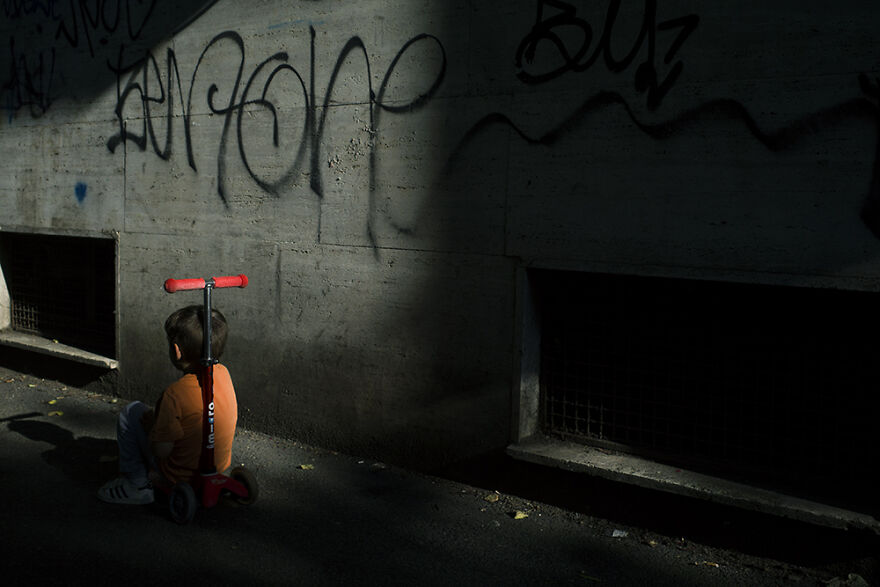 Day 166: I Love Street Photography. Sometimes You Walk For Hours And You Can’t Find Anything To Photograph, Sometimes You Just Walk Around The Corner And You Find A Good Scene, A Gift, A Treasure. It’s Pure Magic. It’s Exciting