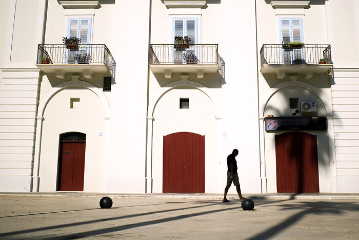 Day 183: I Tried To Take Some Pictures In The Afternoon But It Was Too Warm And I Met Just A Solitary Man In The Middle Of The Square