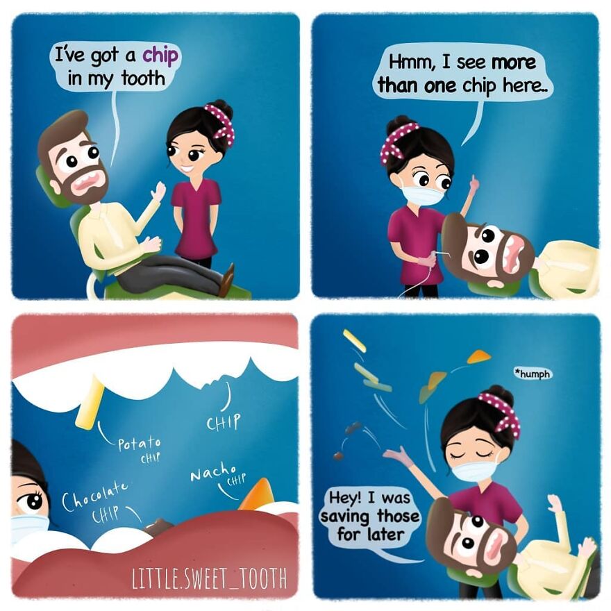 Dentist Uses His Free Time To Create Comics About His Profession And They Are Very Cute