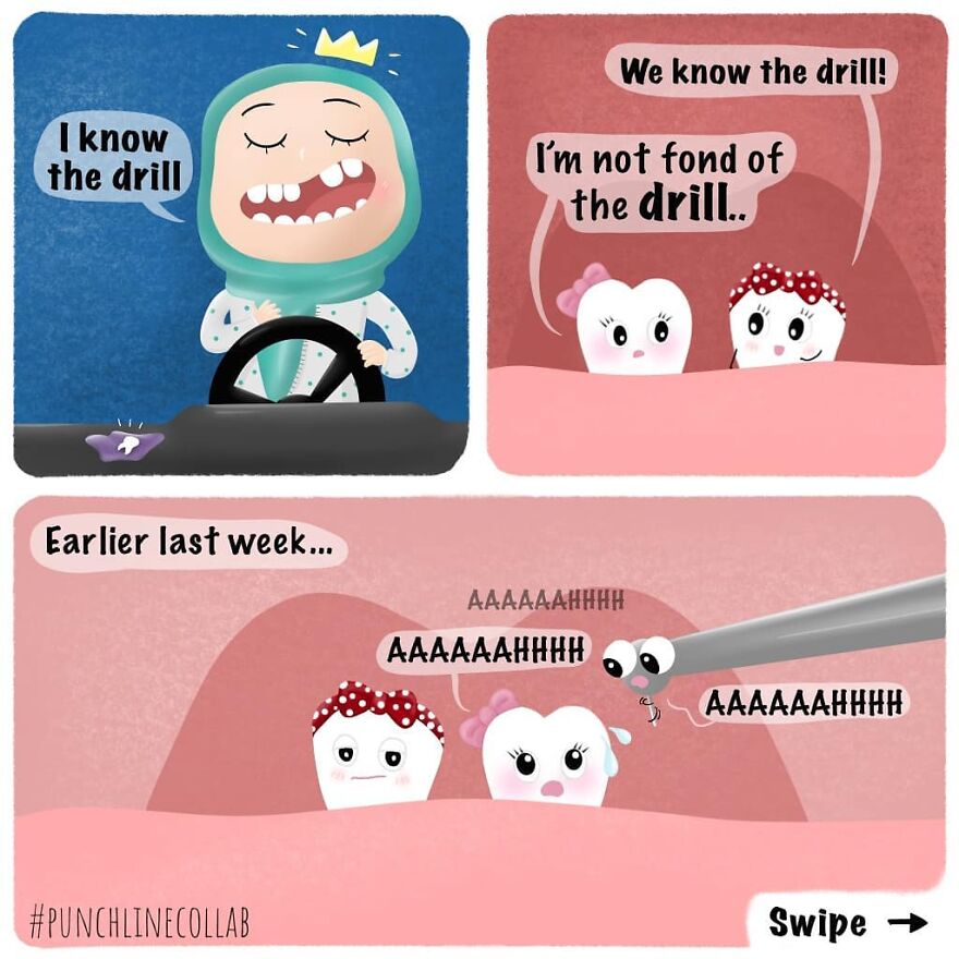 Dentist Uses His Free Time To Create Comics About His Profession And They Are Very Cute