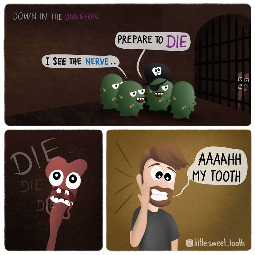 Dentist Uses His Free Time To Create Comics About His Profession And They Are Very Cute