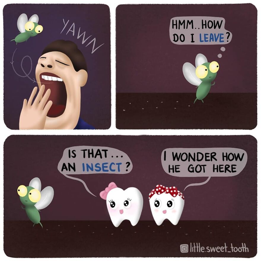 Dentist Uses His Free Time To Create Comics About His Profession And They Are Very Cute