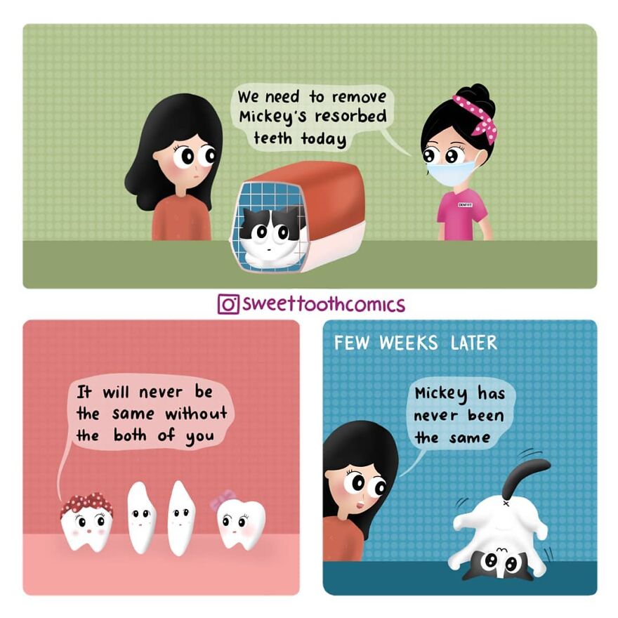 Dentist Uses His Free Time To Create Comics About His Profession And They Are Very Cute