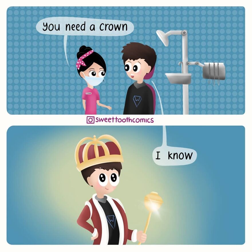 Dentist Uses His Free Time To Create Comics About His Profession And They Are Very Cute