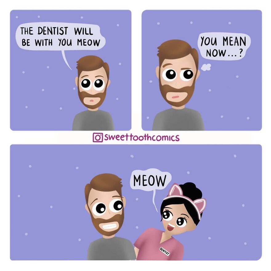 Dentist Uses His Free Time To Create Comics About His Profession And They Are Very Cute