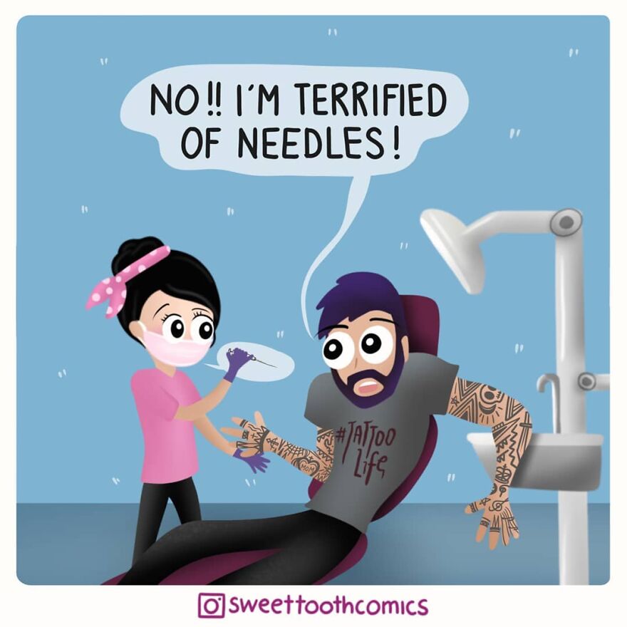Dentist Uses His Free Time To Create Comics About His Profession And They Are Very Cute