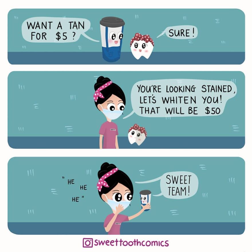 Dentist Uses His Free Time To Create Comics About His Profession And They Are Very Cute