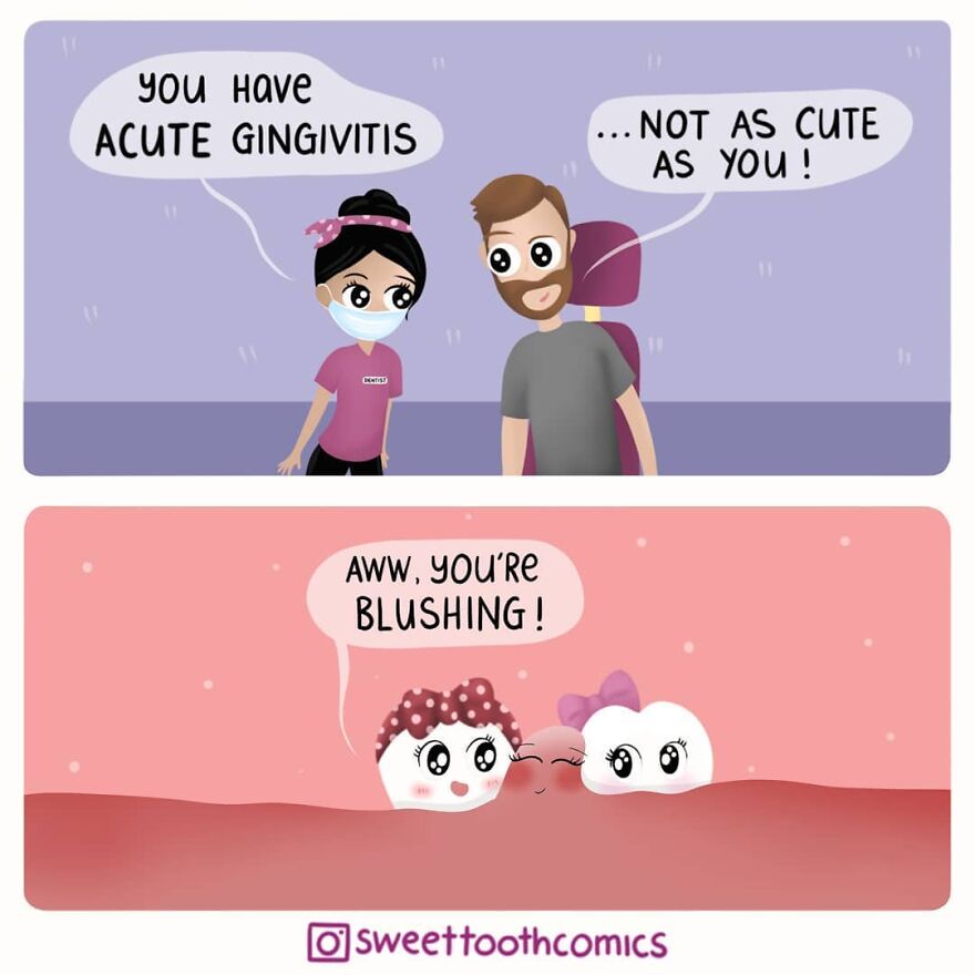Dentist Uses His Free Time To Create Comics About His Profession And They Are Very Cute