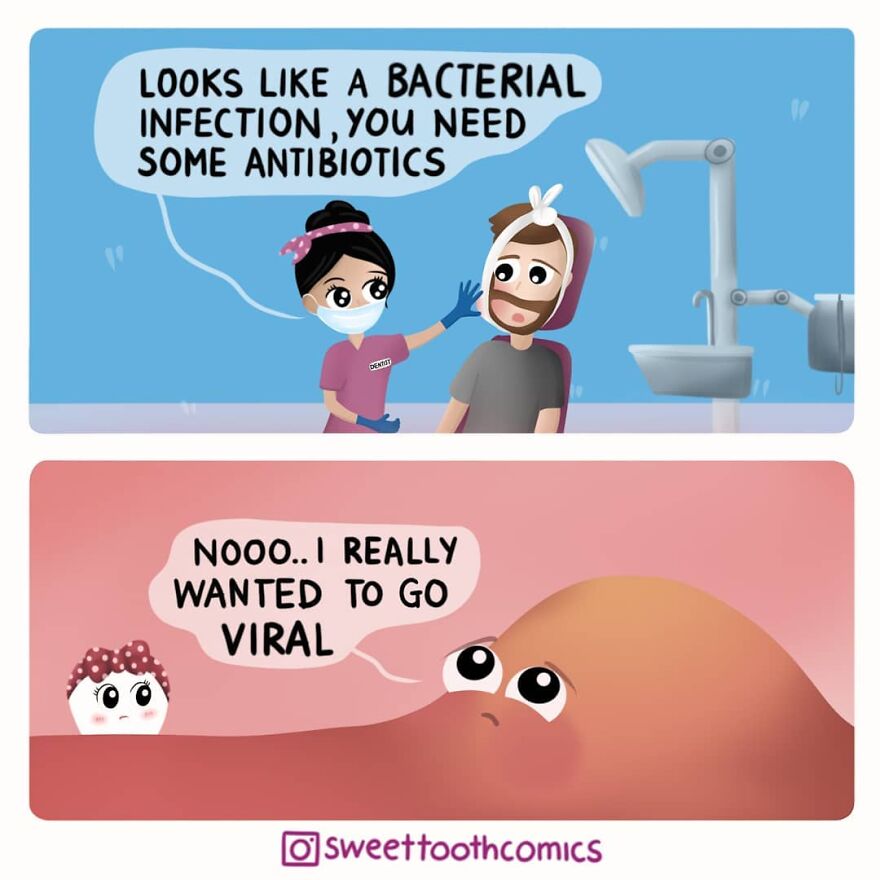 Dentist Uses His Free Time To Create Comics About His Profession And They Are Very Cute