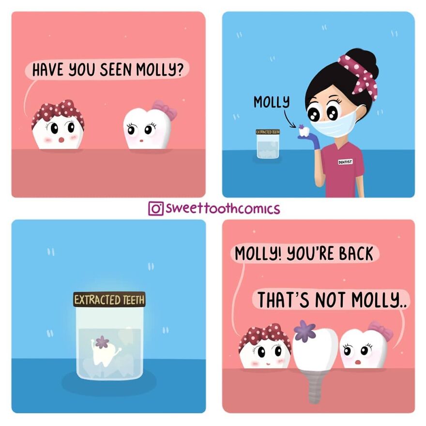 Dentist Uses His Free Time To Create Comics About His Profession And They Are Very Cute