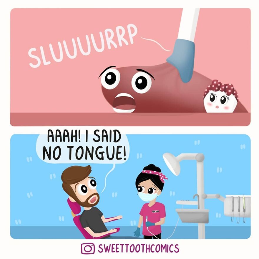 Dentist Uses His Free Time To Create Comics About His Profession And They Are Very Cute