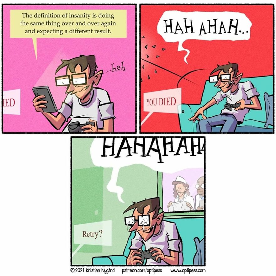 Enjoy Comics With Twisted Endings By Kristian Nygård