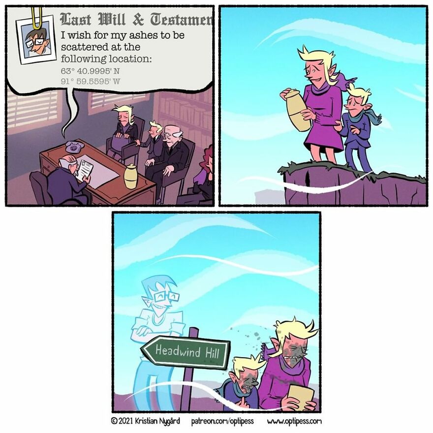 Enjoy Comics With Twisted Endings By Kristian Nygård