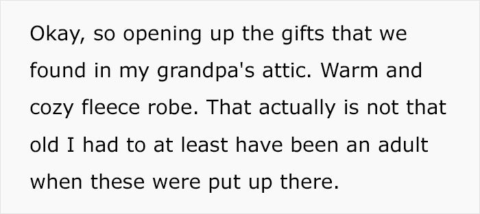 Family Finds A Box Full Of Old, Wrapped Christmas Presents In Late Grandparents&rsquo; Attic