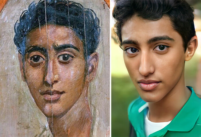 Retrato de la momia de Fayuum