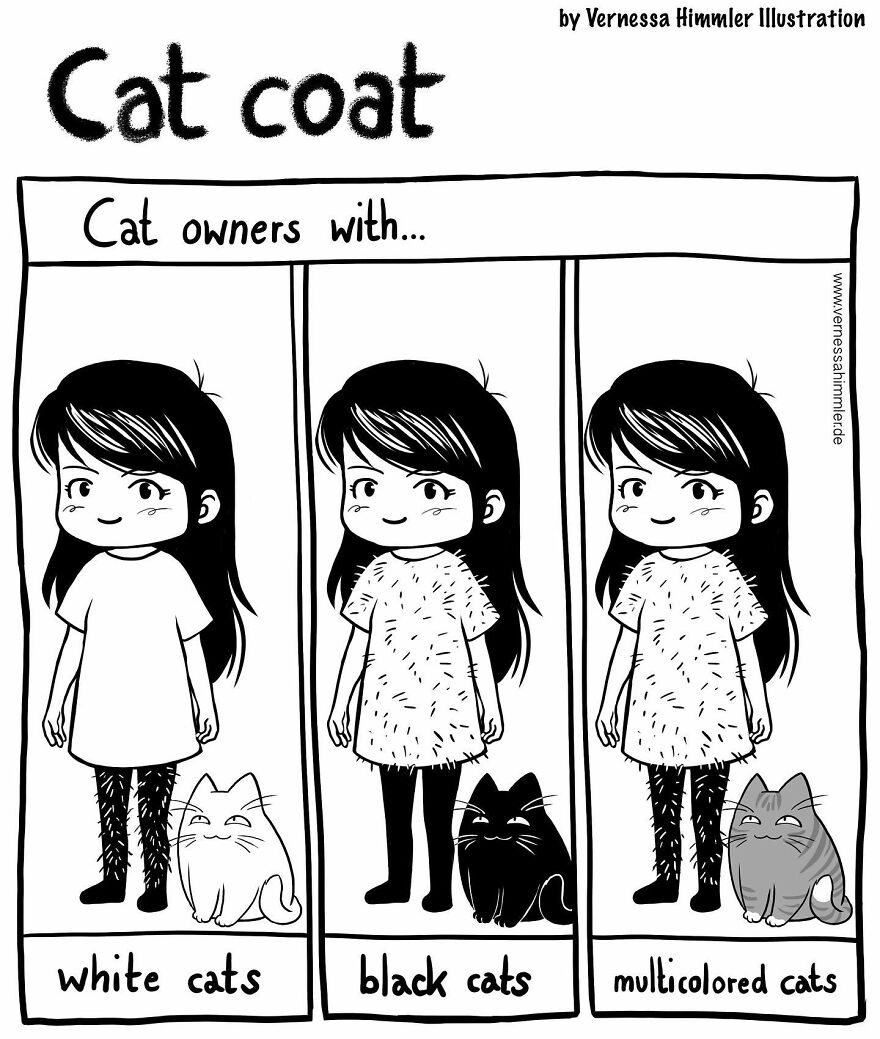 Illustrator Shares Her Daily Life With Two Cats In Fun Comic