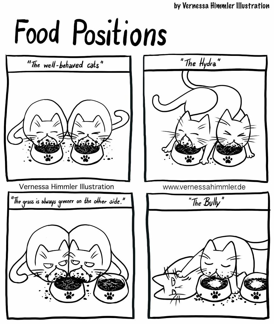 Illustrator Shares Her Daily Life With Two Cats In Fun Comic