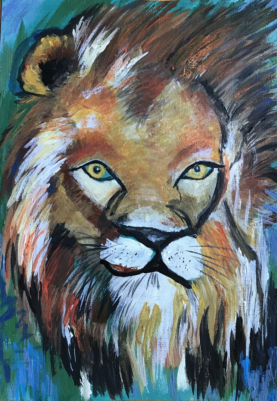 I Started Creating My Own Colourful Amazing Portraits Of People, Animals And Dynamic Abstract Paintings On Canvas After A 35-Years Of Brake. I Started Creating My Own Colourful Amazing Portraits Of People, Animals And Dynamic Abstract Paintings On Canvas After A 35-Years Of Brake.